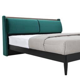 เตียงนอน รุ่นอริสโต ขนาด 6 ฟุต - สีดำ/เขียว