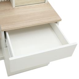 โต๊ะเครื่องแป้ง รุ่นมินิมอล - สีขาว/เลอบาน่า โอ๊ค