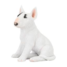 รูปปั้นสุนัข รุ่นบลู เทอร์เรีย - สีขาว/สีดำ