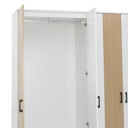 furinbox ตู้เสื้อผ้า 4 บาน รุ่นแมกโนเลีย ขนาด 160 ซม. - สีขาว/ธรรมชาติ